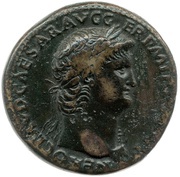 Sestertius - Nero ADLOCVT COH S C obverse image
