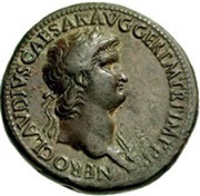 Sestertius - Nero ADLOCVT COH S C obverse image