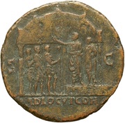 Sestertius - Nero ADLOCVT COH S C, Rome, 62-68 reverse image