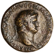 Sestertius - Nero CONG I DAT POP S C; Minerva and Liberalitas obverse image