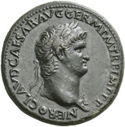 Sestertius - Nero CONG I DAT POP S C; Minerva and Liberalitas obverse image