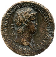 Sestertius - Nero CONG II DAT POP S C; Minerva and Liberalitas obverse image