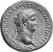 Sestertius - Nero CONG II DAT POP S C; Minerva obverse image