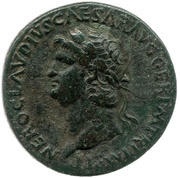 Sestertius - Nero DECVRSIO S C obverse image