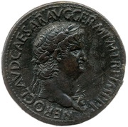 Sestertius - Nero DECVRSIO S C obverse image
