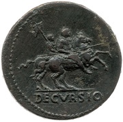 Sestertius - Nero DECVRSIO S C, Rome, 62-68 reverse image