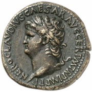 Sestertius - Nero PACE P R TERRA MARIQ PARTA IANVM CLVSIT S C obverse image
