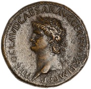 Sestertius - Nero ROMA S C; Roma and Victory obverse image