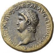 Sestertius - Nero ROMA S C; Roma and Victory obverse image