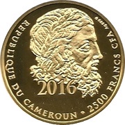 2500 Francs Awards ceremony obverse image