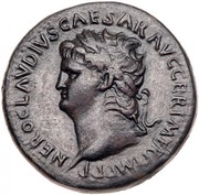 Sestertius - Nero ROMA S C; Roma and Victory obverse image