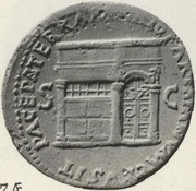Sestertius - Nero PACE P R TERRA MARIQ PARTA IANVM CLVSIT S C, Rome, 62-68 reverse image