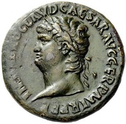 Sestertius - Nero ROMA S C; Roma and Victory obverse image