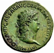Sestertius - Nero ROMA S C; Roma obverse image