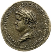 Sestertius - Nero ROMA S C; Roma obverse image