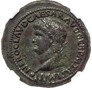 Sestertius - Nero ANNONA AVGVSTI CERES S C; Annona and Ceres obverse image