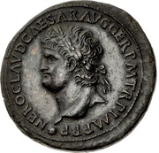 Sestertius - Nero DECVRSIO S C obverse image
