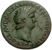 Sestertius - Nero ADLOCVT COH S C obverse image