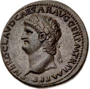 Sestertius - Nero ANNONA AVGVSTI CERES S C; Annona and Ceres obverse image