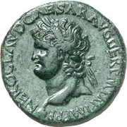 Sestertius - Nero CONG I DAT POP S C; Minerva and Liberalitas obverse image
