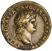 Sestertius - Nero ROMA S C; Roma and Victory obverse image