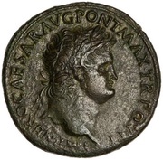 Sestertius - Nero ANNONA AVGVSTI CERES S C; Annona and Ceres obverse image