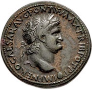 Sestertius - Nero ANNONA AVGVSTI CERES S C; Annona and Ceres obverse image