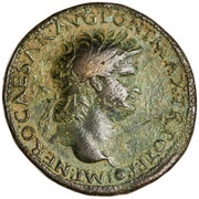 Sestertius - Nero CONG I DAT POP S C; Minerva and Liberalitas obverse image