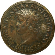 Sestertius - Nero CONG II DAT POP S C; Minerva obverse image