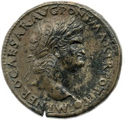 Sestertius - Nero ROMA S C; Roma and Victory obverse image