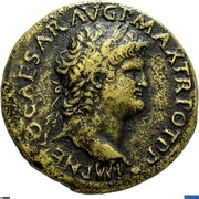Sestertius - Nero ANNONA AVGVSTI CERES S C; Annona and Ceres obverse image