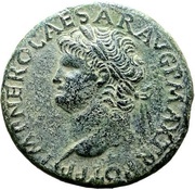 Sestertius - Nero ANNONA AVGVSTI CERES S C; Annona and Ceres obverse image