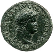 Sestertius - Nero ROMA S C; Roma and Victory obverse image