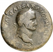 Sestertius - Galba XXXX REMISSA S C; Victory obverse image