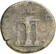 Sestertius - Galba XXXX REMISSA S C; Victory, Rome, 68-69 reverse image