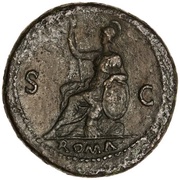 Sestertius - Galba ROMA S C; Roma, Rome, 68-69 reverse image