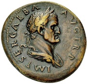 Sestertius - Galba S C; Victory obverse image