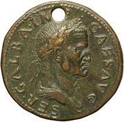 Sestertius - Galba S C; Victory obverse image