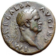 Sestertius - Galba S C; Victory obverse image
