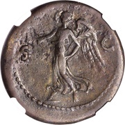 Sestertius - Galba S C; Victory, Rome, 68-69 reverse image