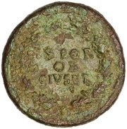 Sestertius - Galba S P Q R O B CIV SER, Rome, 68-69 reverse image