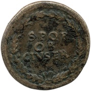 Sestertius - Galba S P Q R O B CIV SER, Rome, 68-69 reverse image