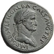 Sestertius - Galba LIBERTAS PVBLICA S C; Libertas obverse image