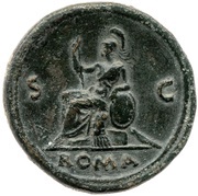 Sestertius - Galba ROMA S C; Roma, Rome, 68-69 reverse image