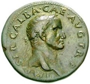 Sestertius - Galba and Livia AVGVSTA S C obverse image