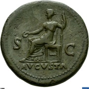 Sestertius - Galba and Livia AVGVSTA S C, Rome, 68-69 reverse image