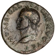Sestertius - Galba CONCORD AVG S C; Concordia obverse image