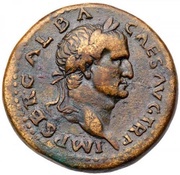 Sestertius - Galba CONCORD AVG S C; Concordia obverse image