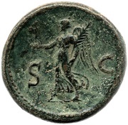 Sestertius - Galba S C; Victory, Rome, 68-69 reverse image