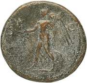 Sestertius - Galba S C; Victory, Rome, 68-69 reverse image